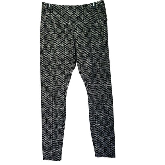 Lysse Signature Lattice Plaid Leggings Size Large - Picture 2 of 5